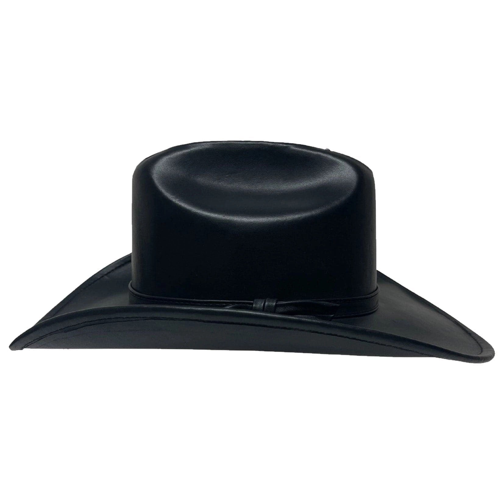 George Cattleman Leather Western Hat 
