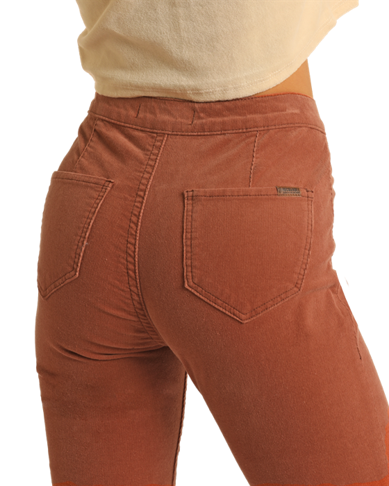 Corduroy Flare- BW6PD02239 - Rust 
