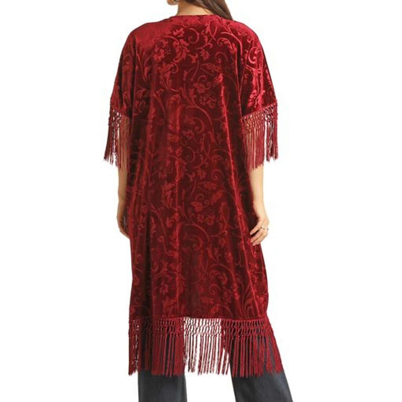 Velvet Embossed Duster- BW27T02955