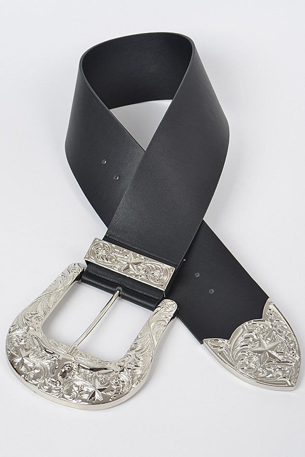 Oversized Buckle Belt-
