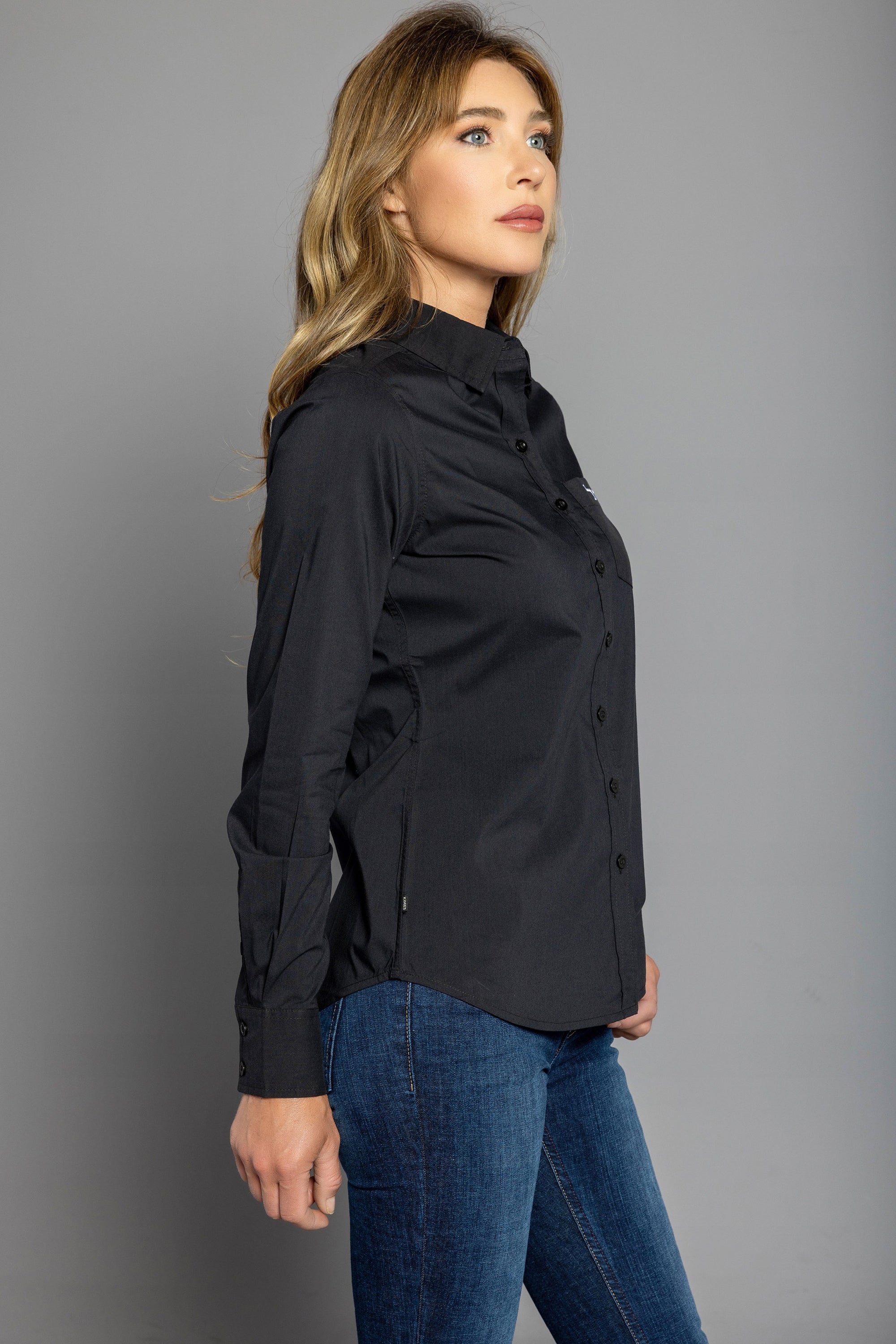 KR Team Dress Shirt-Black 