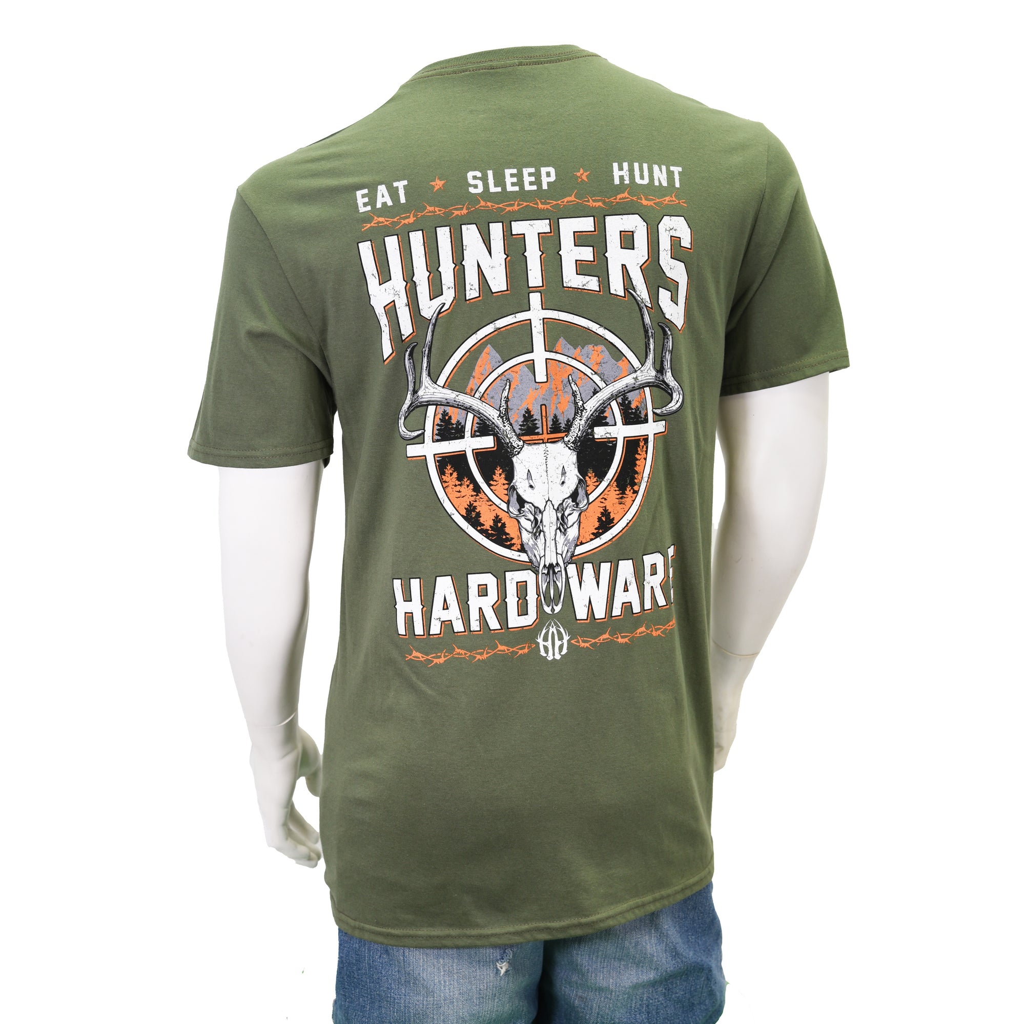 Eat Sleep Hunt Tee- Green- 