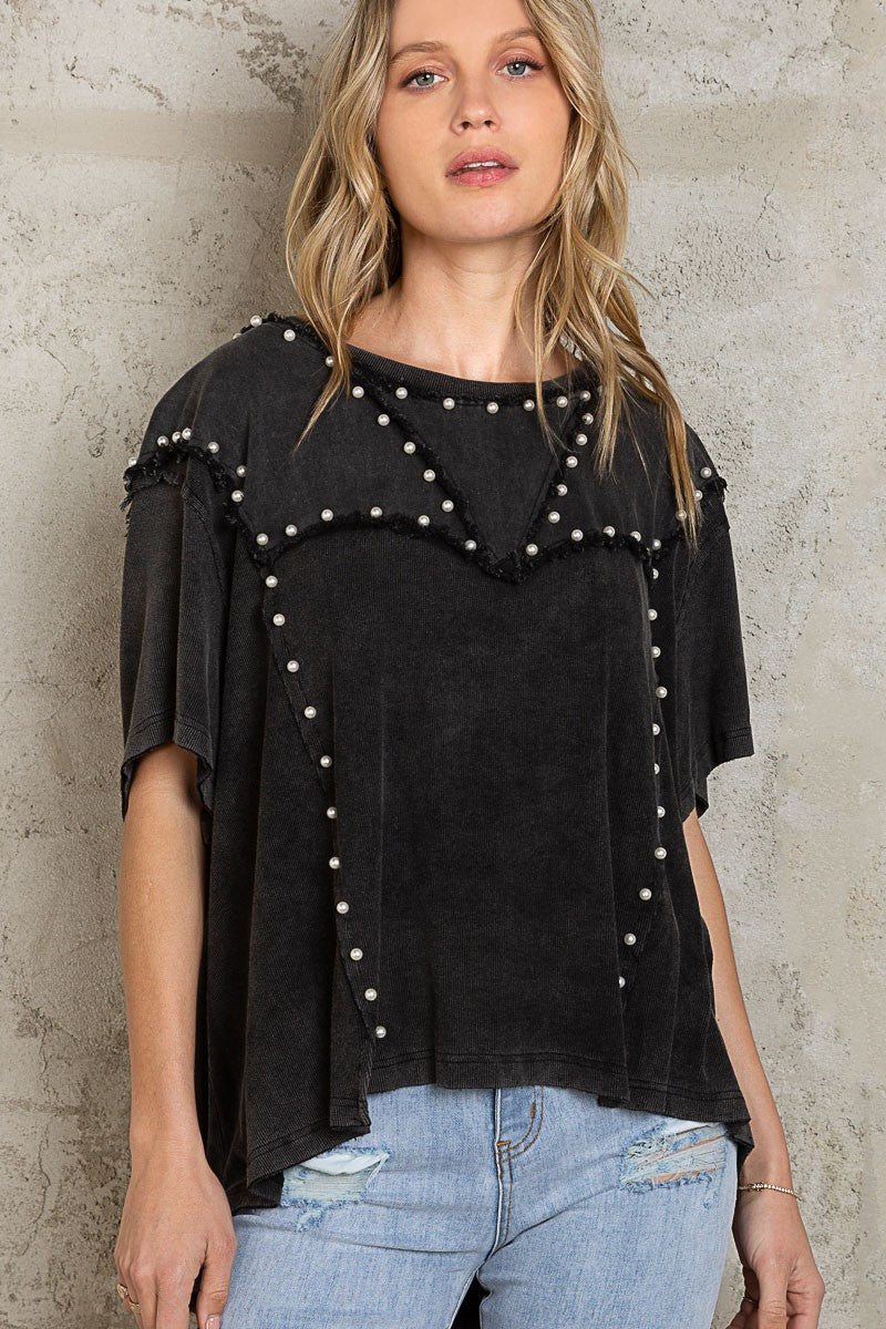 Rylee Top- FKT876- Black 