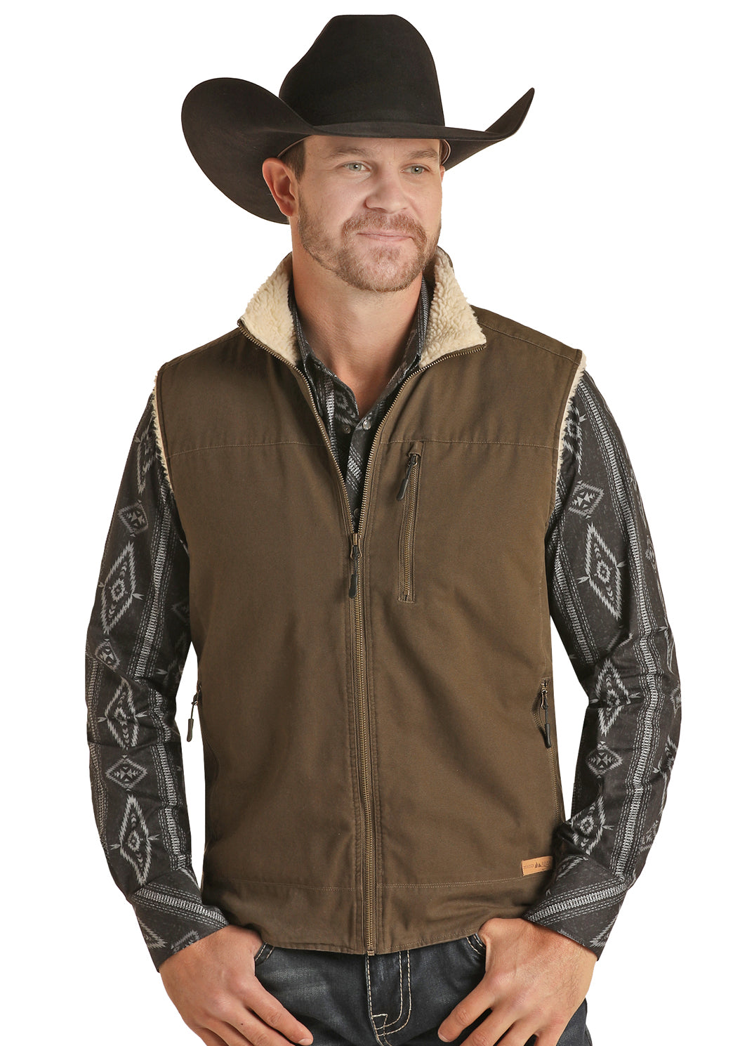 Brushed Cotton Canvas Vest 