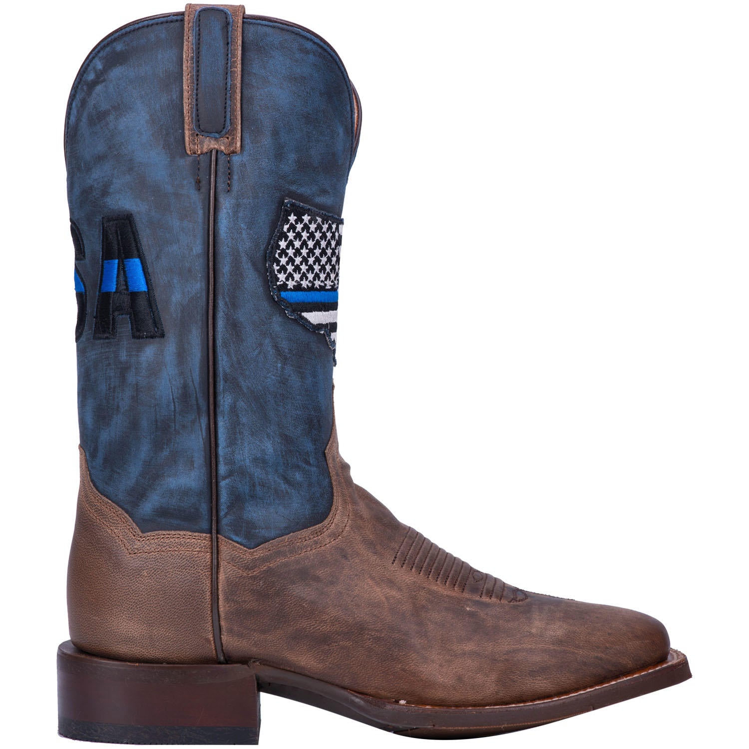 Thin Blue Line- Dan Post- Sand/Blue- DP4515