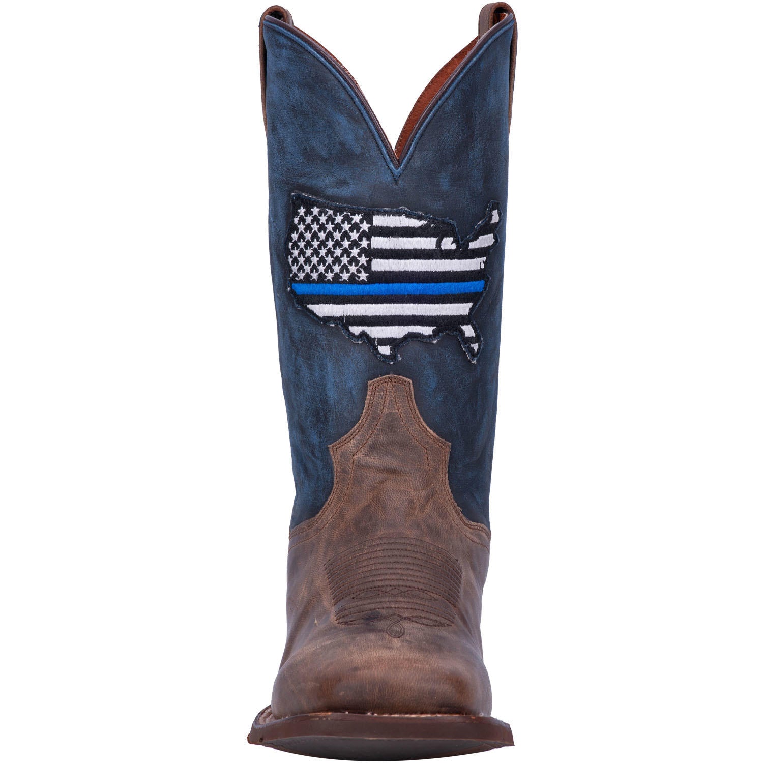 Thin Blue Line- Dan Post- Sand/Blue- DP4515