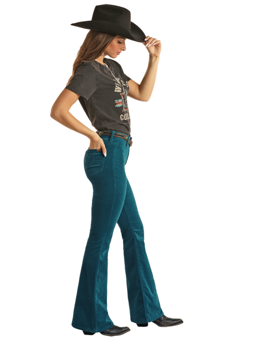 Corduroy Pants- Teal- BW6PD02240