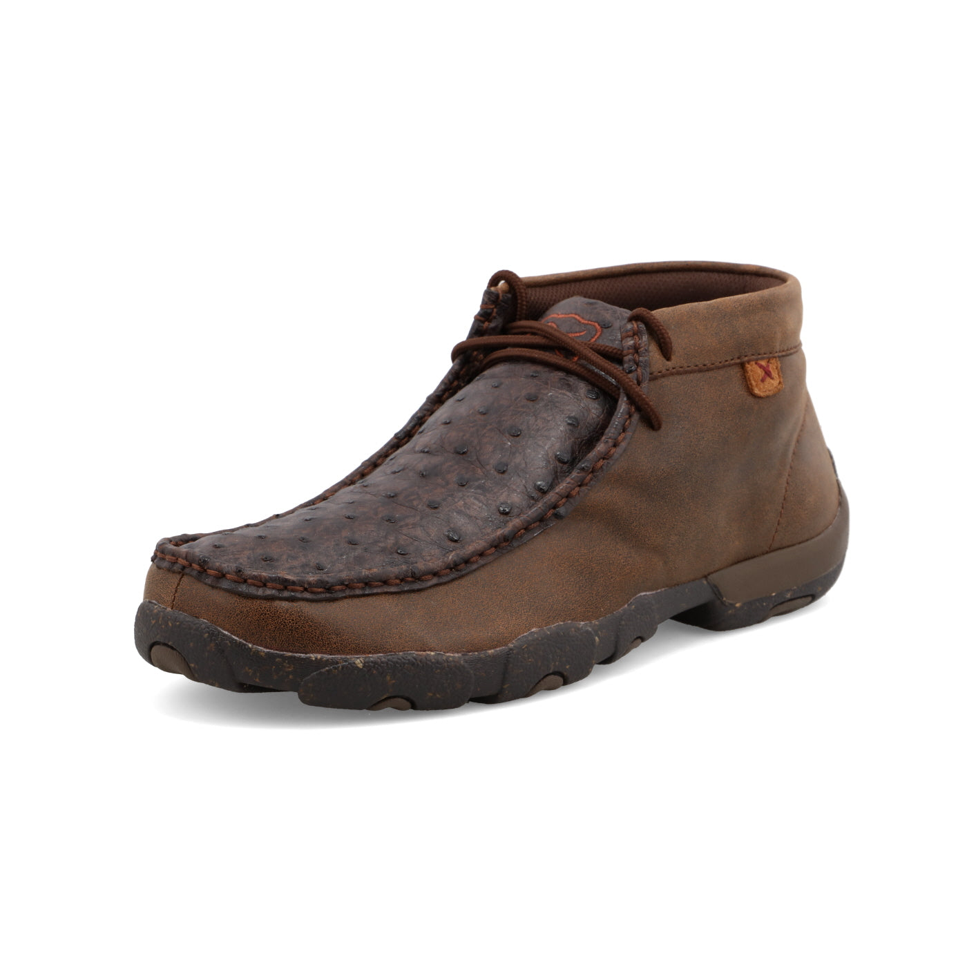 Chukka Driving Moc- Brown/Ostrich- MDM0087