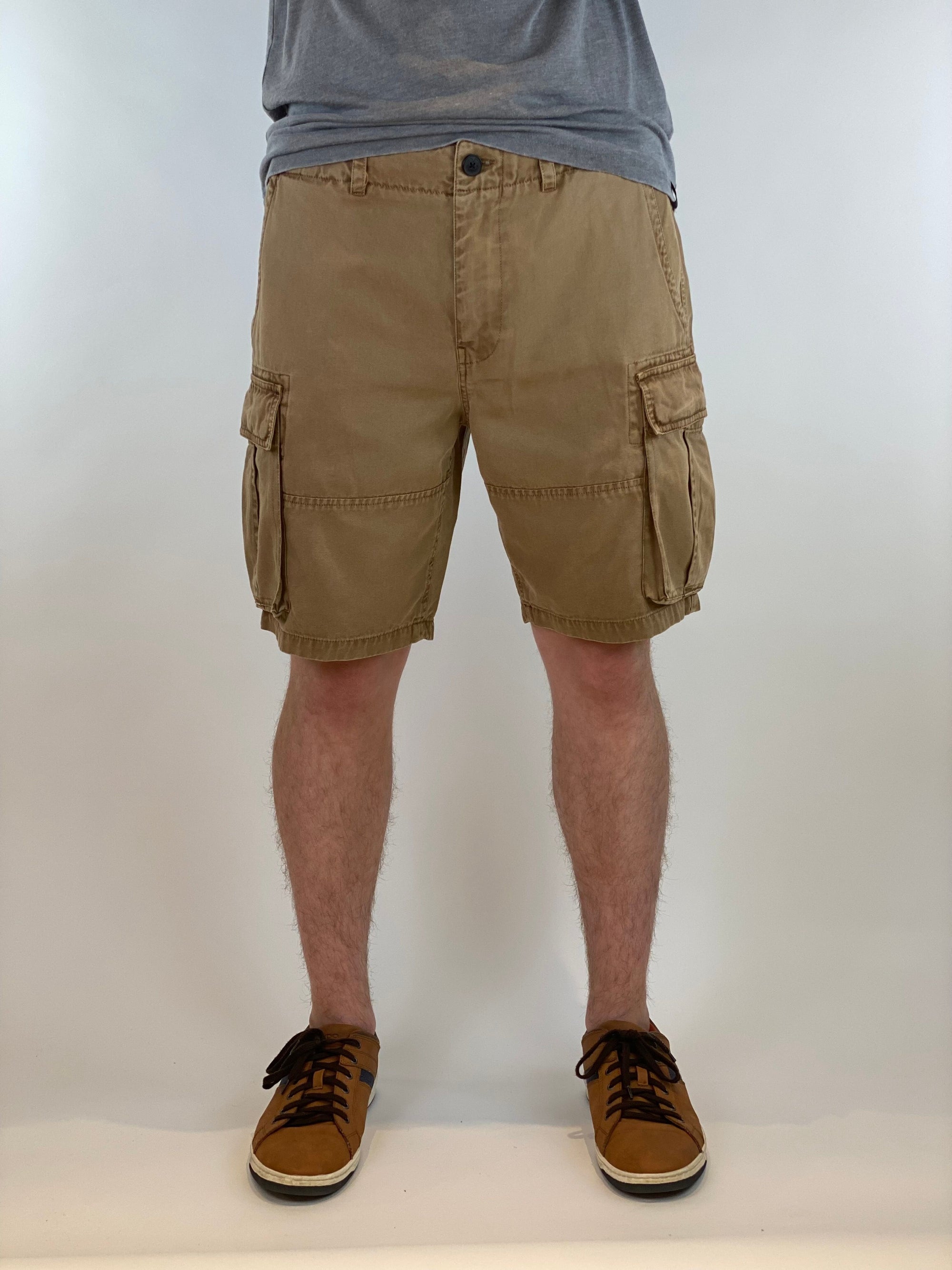 Canvas Cargo Shorts  Otter 32