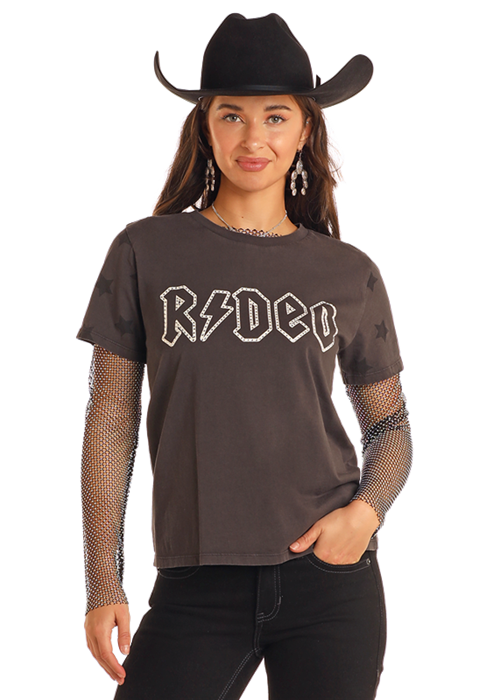Rhinestone Rodeo Tee- BW21T05410
