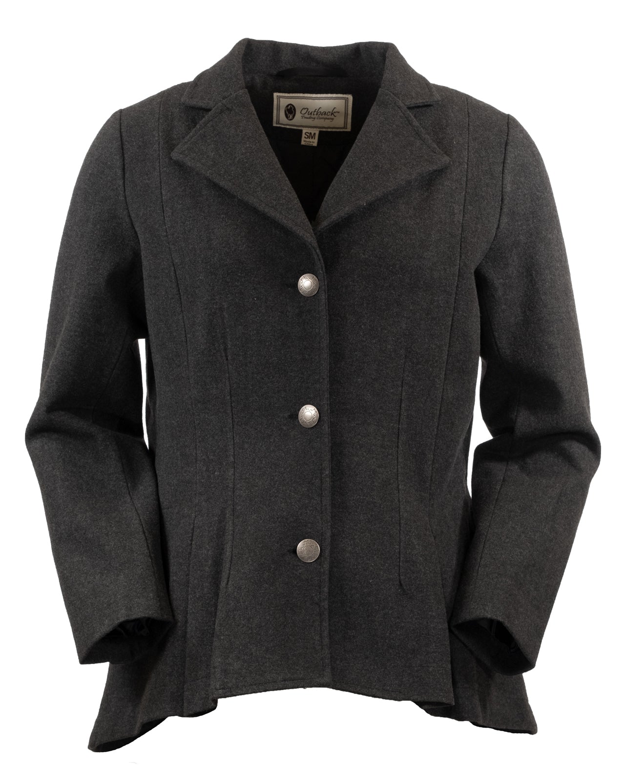 Blaire Wool Peacock- Charcoal 