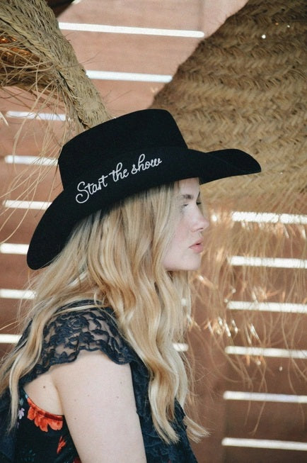 Start The Show - Austrailian Wool Western  Hat