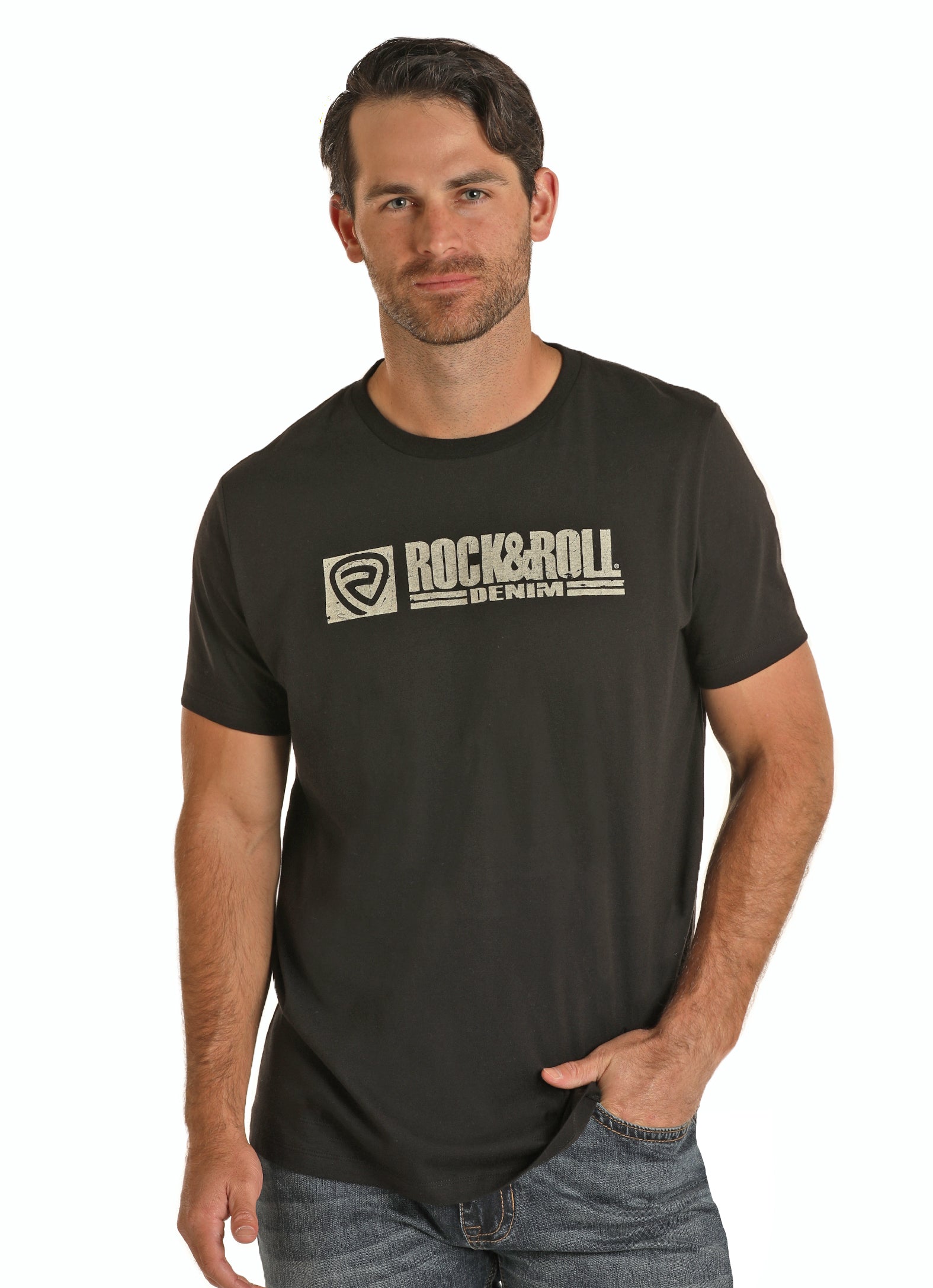 Rock&Roll Denim Graphic Tee