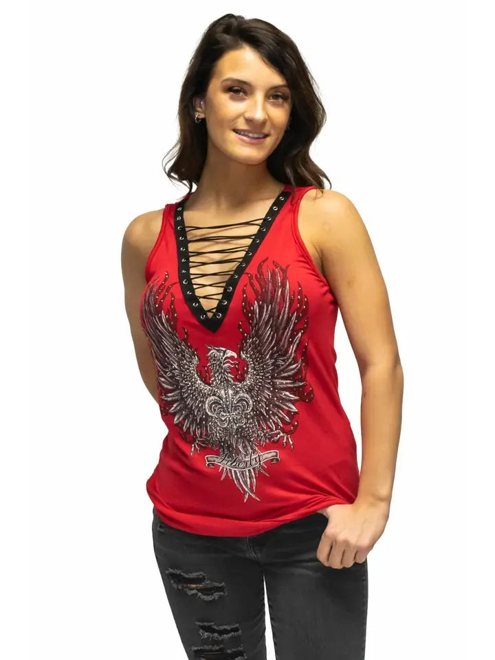 Eagle Crest Tank- Red - 7571 - 