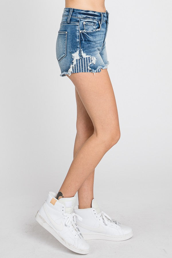 MedWash Stripe Patch Shorts