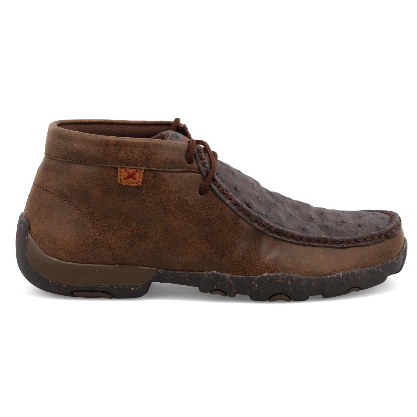 Chukka Driving Moc- Brown/Ostrich- MDM0087