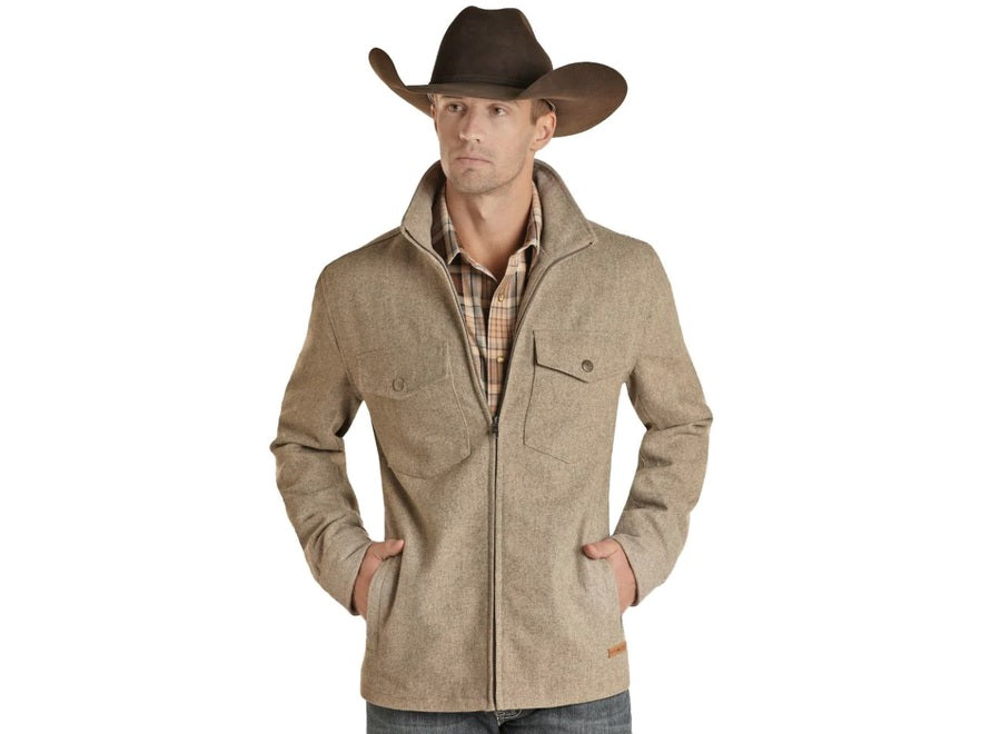 Solid Wool Coat- Natural 