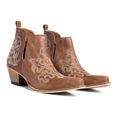 La Ponderosa Booties - Brown - S-10622