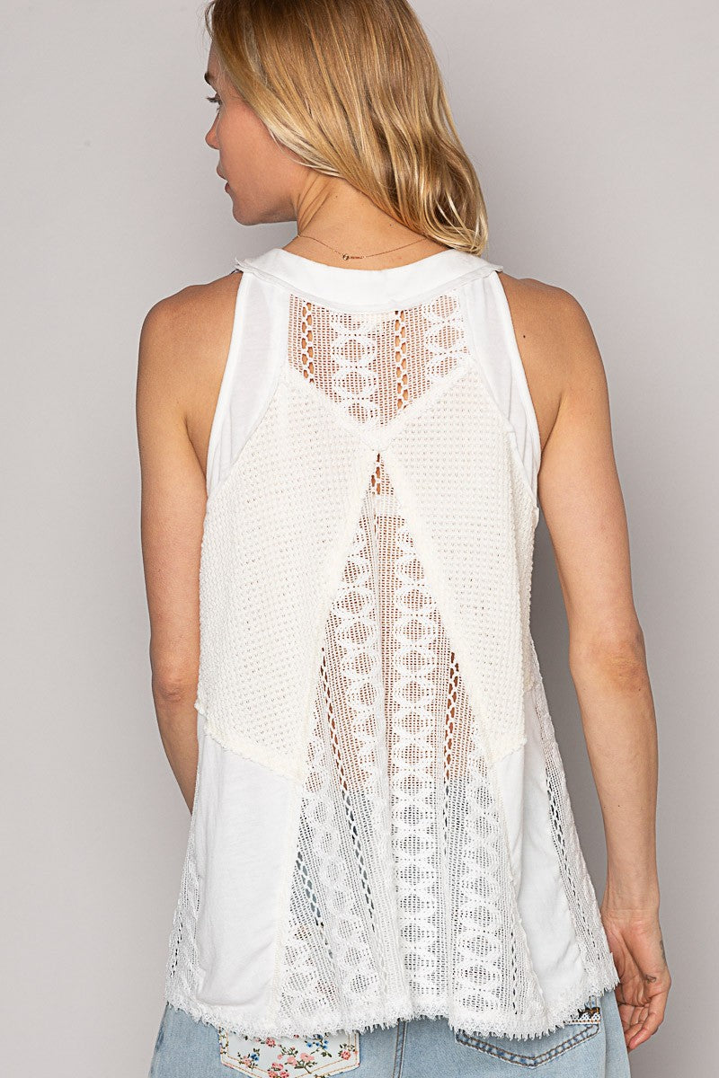 Isabella Tank - GKT226 - Off-White - 