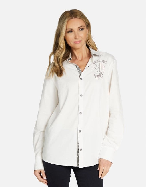 Torry American Soul Boyfriend Shirt- White- 