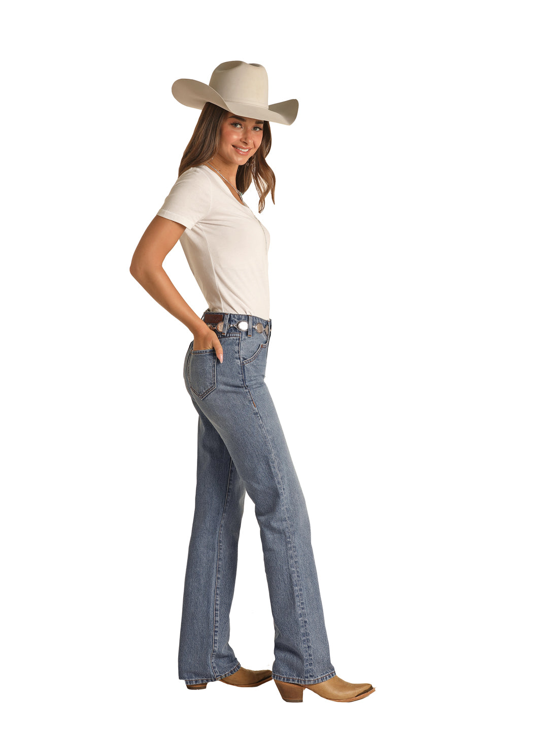 Scallop Pocket Bootcut - RRWD4HR0VA