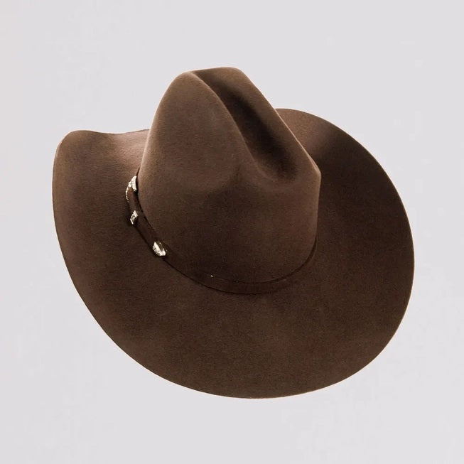 Cattleman- Felt Hat - Chocolate