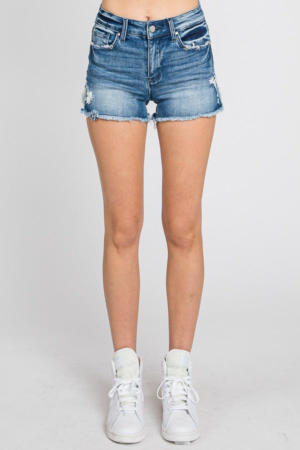 MedWash Stripe Patch Shorts