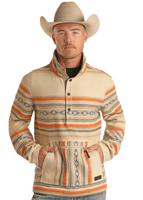 Aztec Quarter Zip Pullover- BM91C01950- 