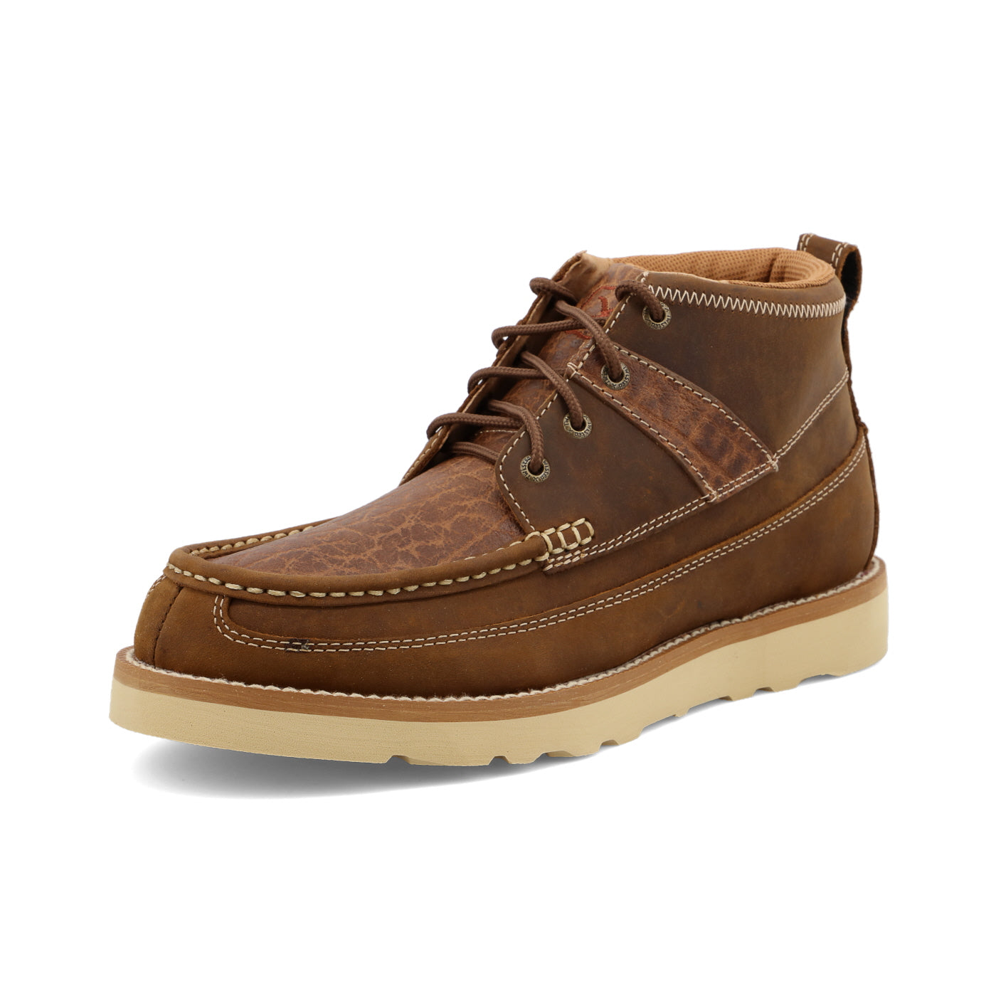 Wedge Sole- DistrSaddle/Cognac- MCA0043 10 M