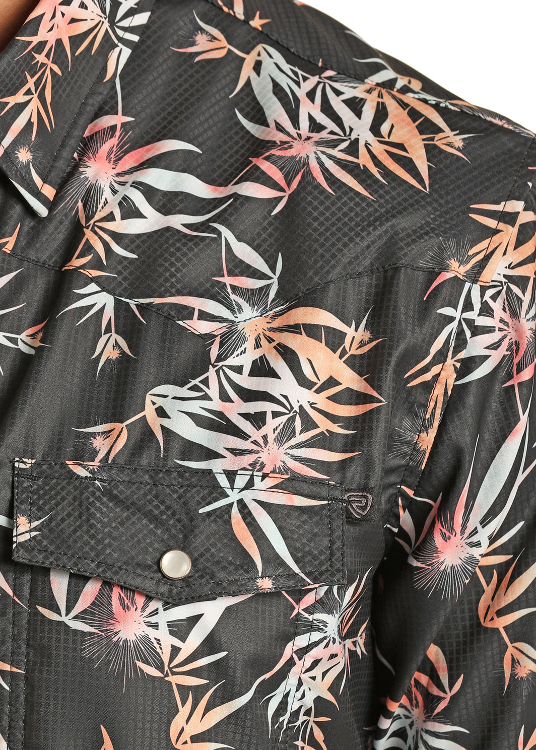 TekWestern Tropical ShortSleeve PearlSnap 