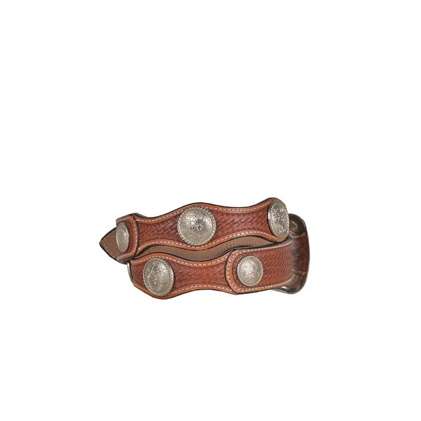Rustic Wood Handtooled Belt- S-4811- 