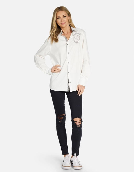 Torry American Soul Boyfriend Shirt- White- 