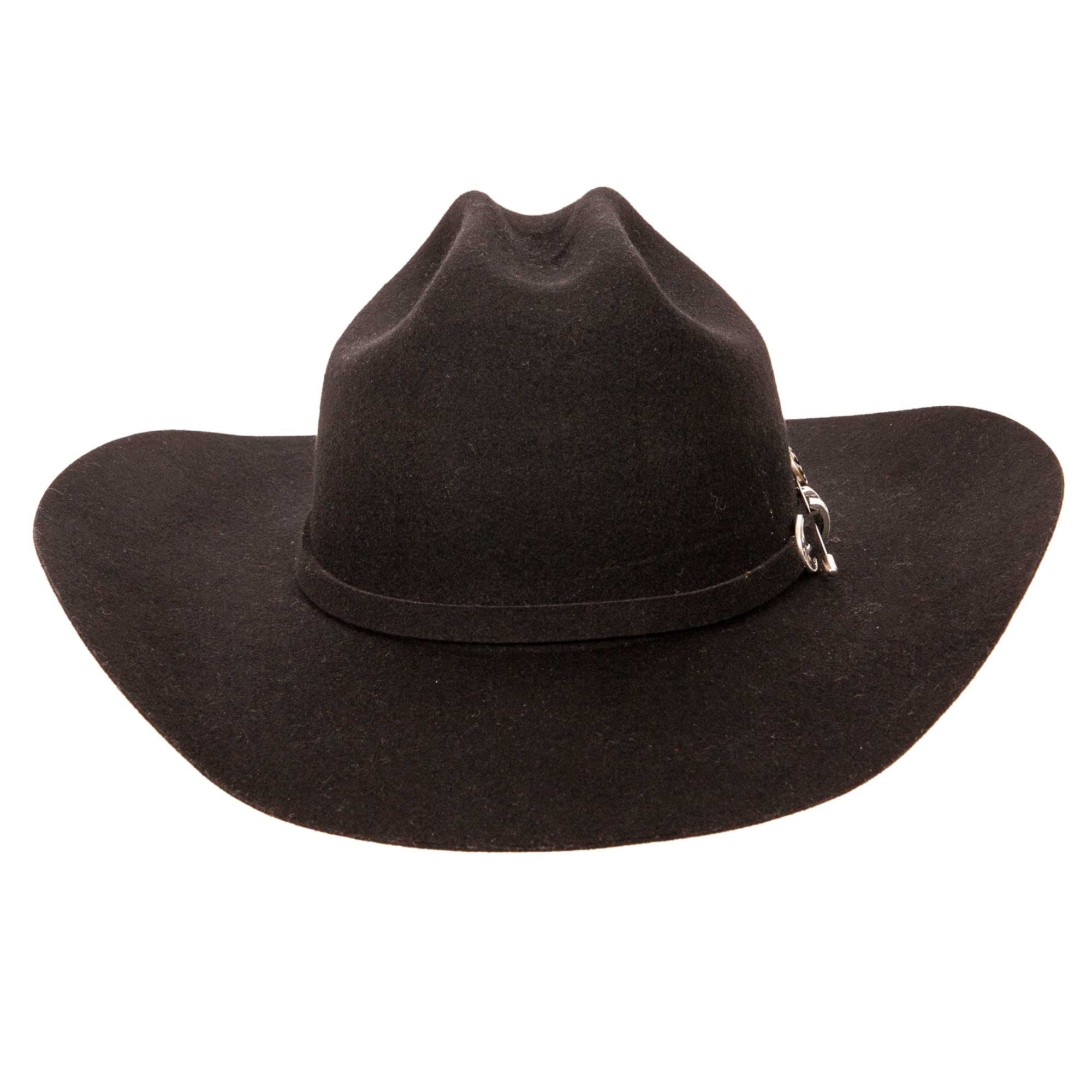 Cattleman Felt Western Hat - Black 