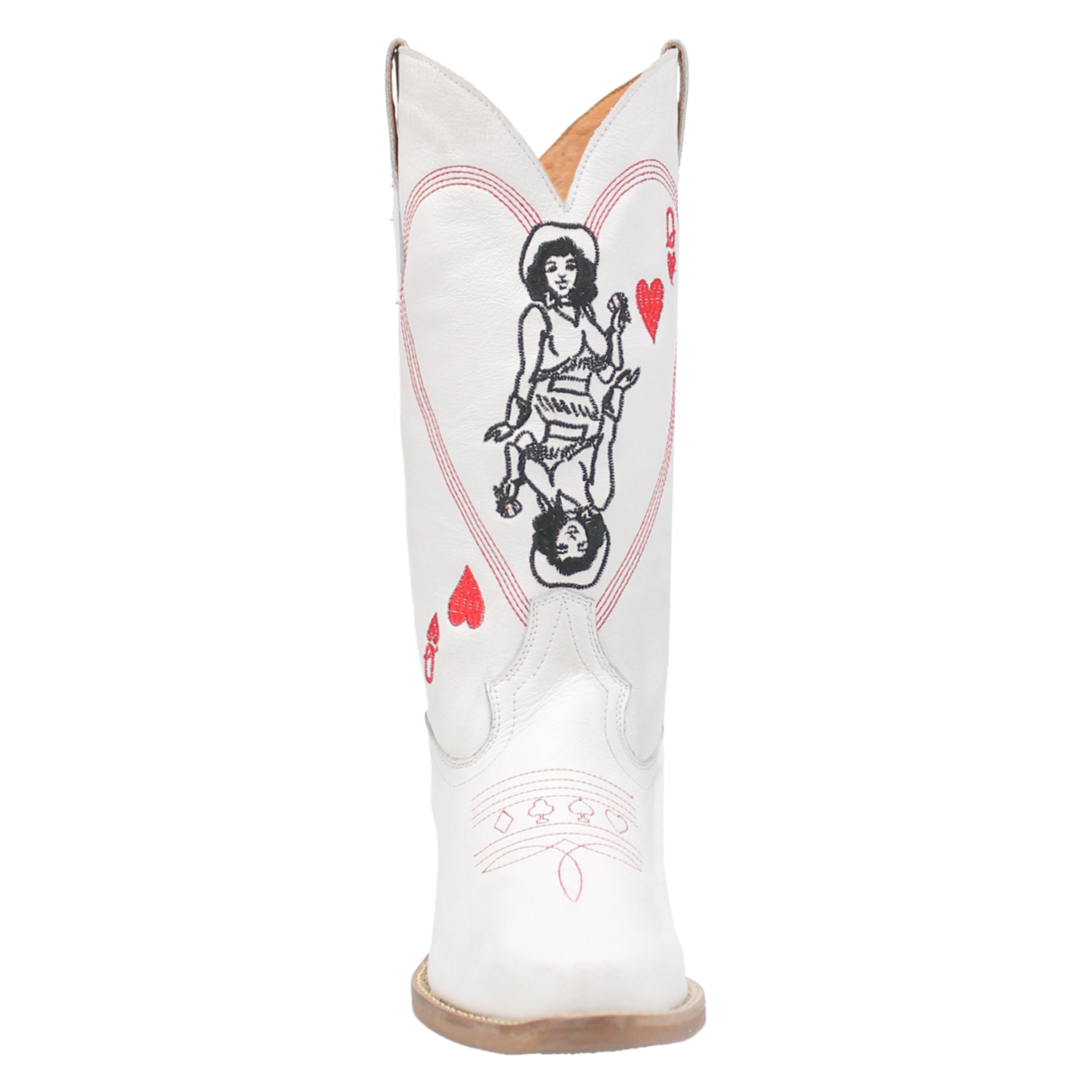 Queen A Hearts - DI174- White