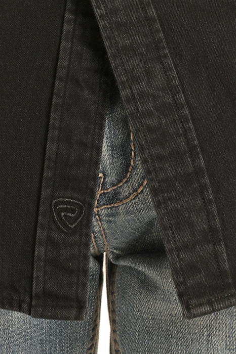 Black Denim Snap Shirt- bmn2s03703