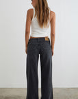 Low Rise Cargo Jean - Black