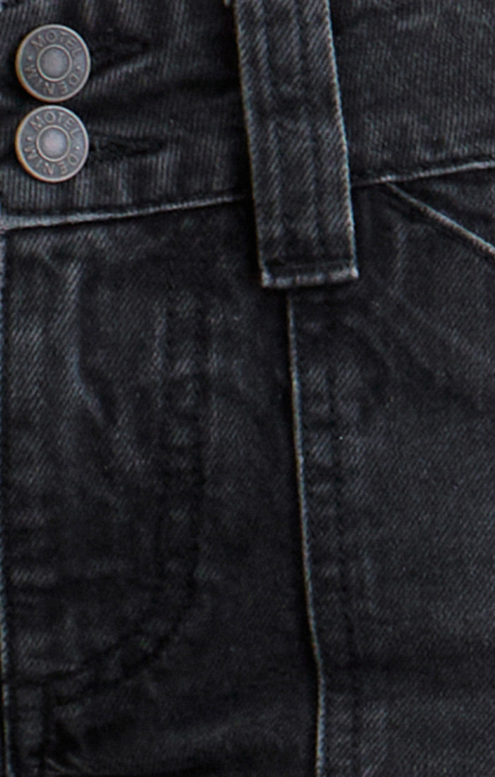 Low Rise Cargo Jean - Black