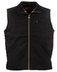 Canvas Sawbuck Vest- 29824- Black-
