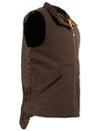 Canvas Sawbuck Vest- 29824- Brown