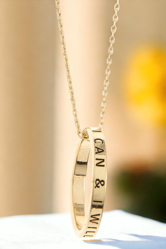 169254- Gold Quote Necklace