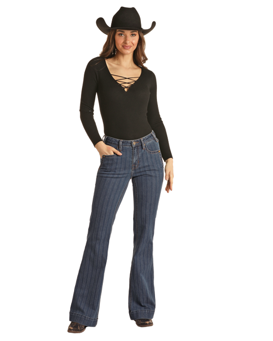 Midrise Striped Trouser - BW5MD02986