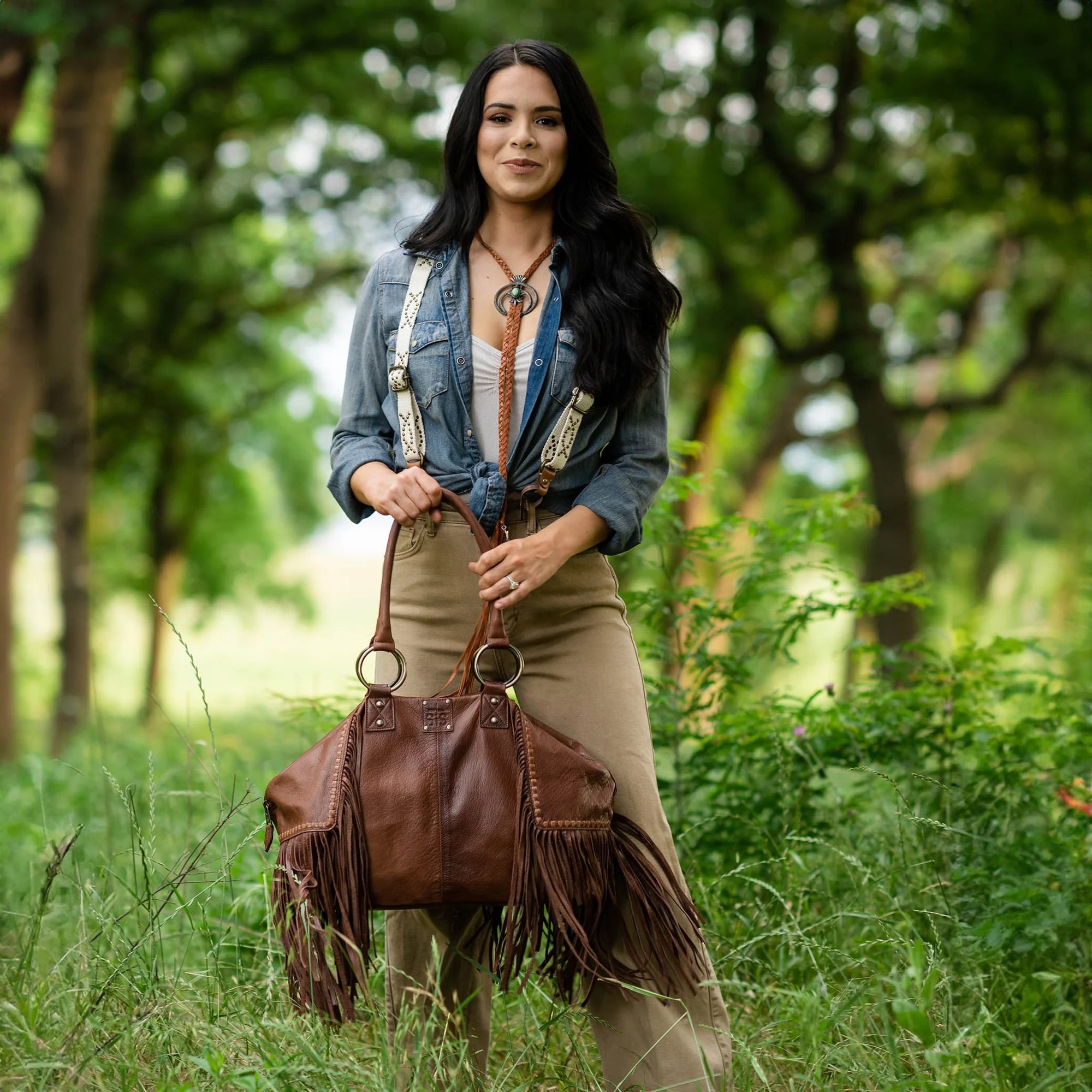 Indie Carmen Purse- Walnut