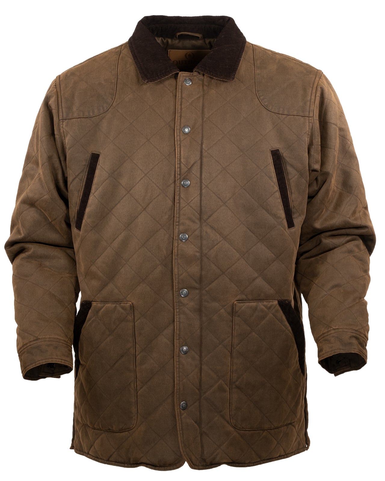 Harlow Quilted Barn Jacket- Brown 