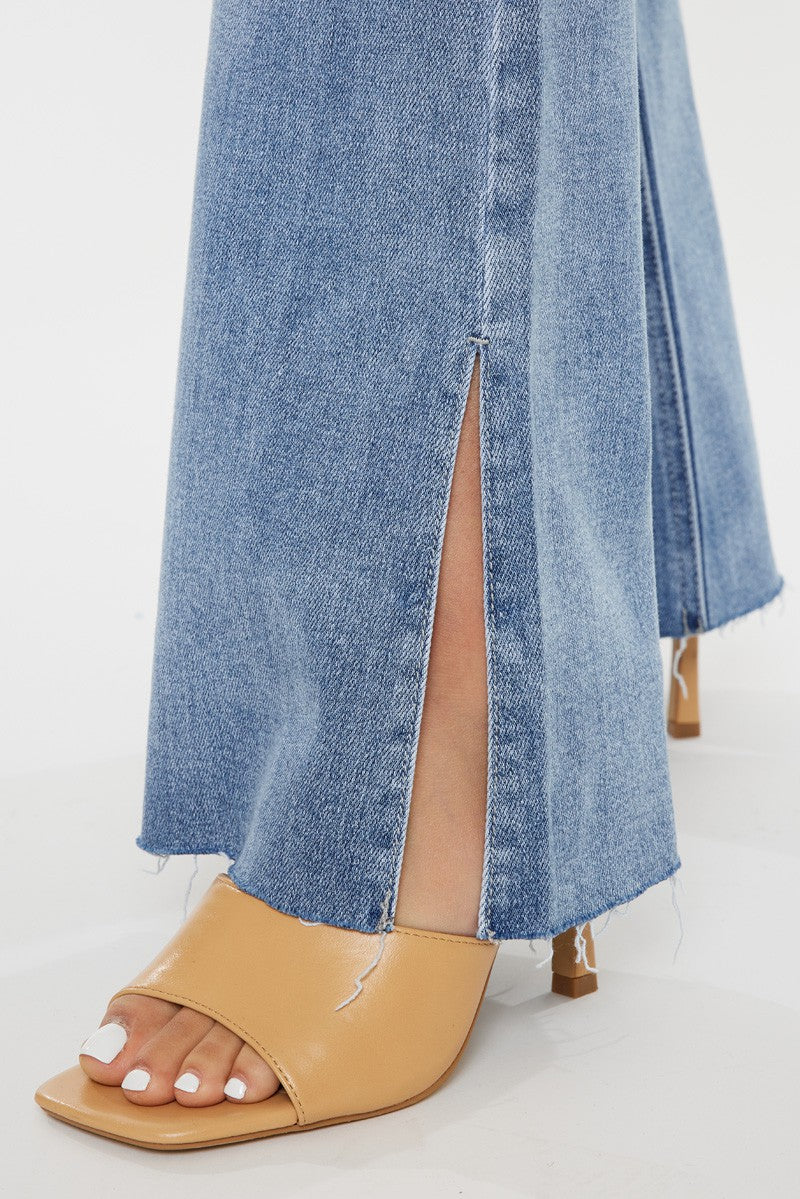 Midrise Doubleband Waist Flare- KC9365M- 