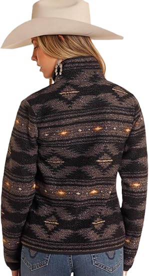 Aztec Berber Jacket- Black- DW92C04071