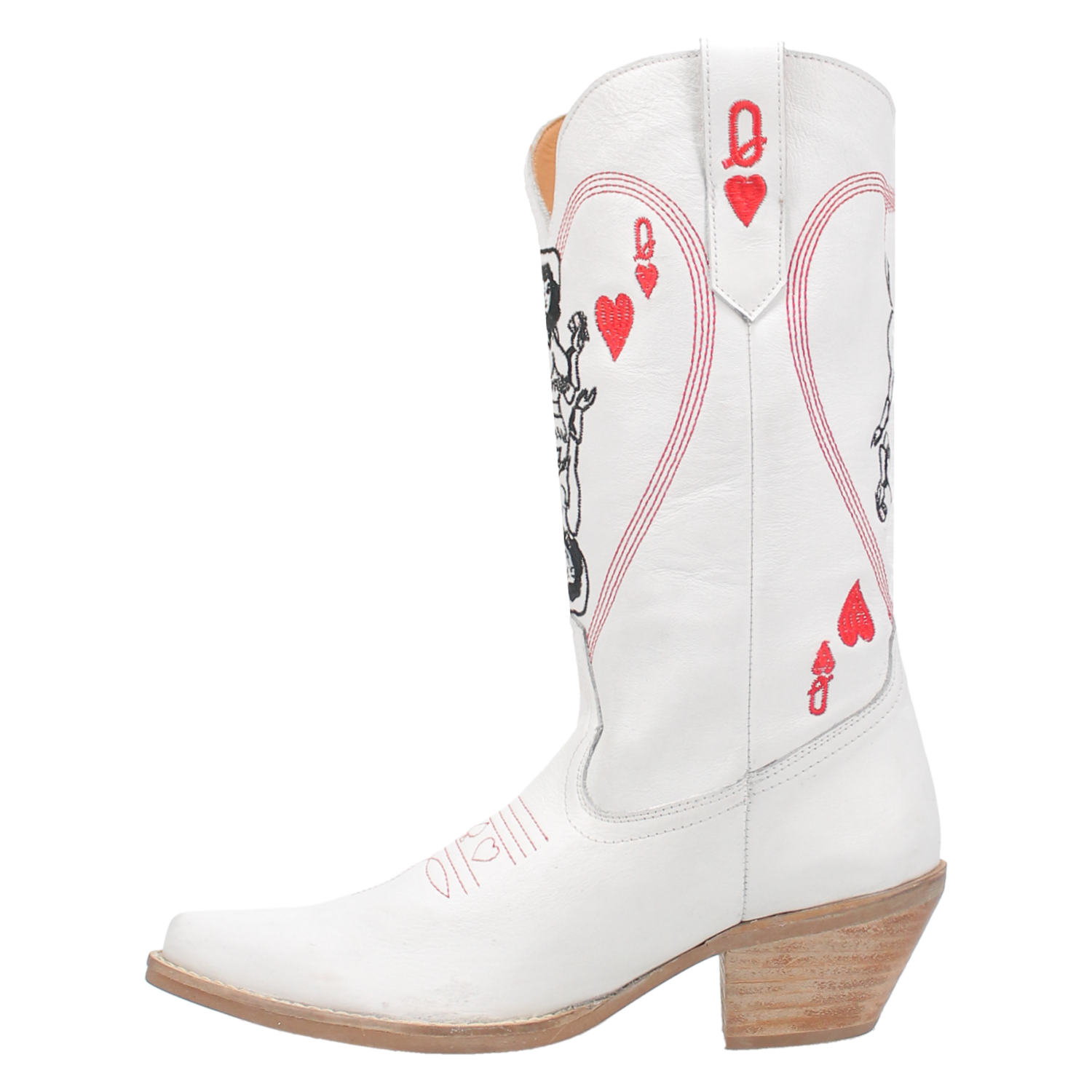 Queen A Hearts - DI174- White