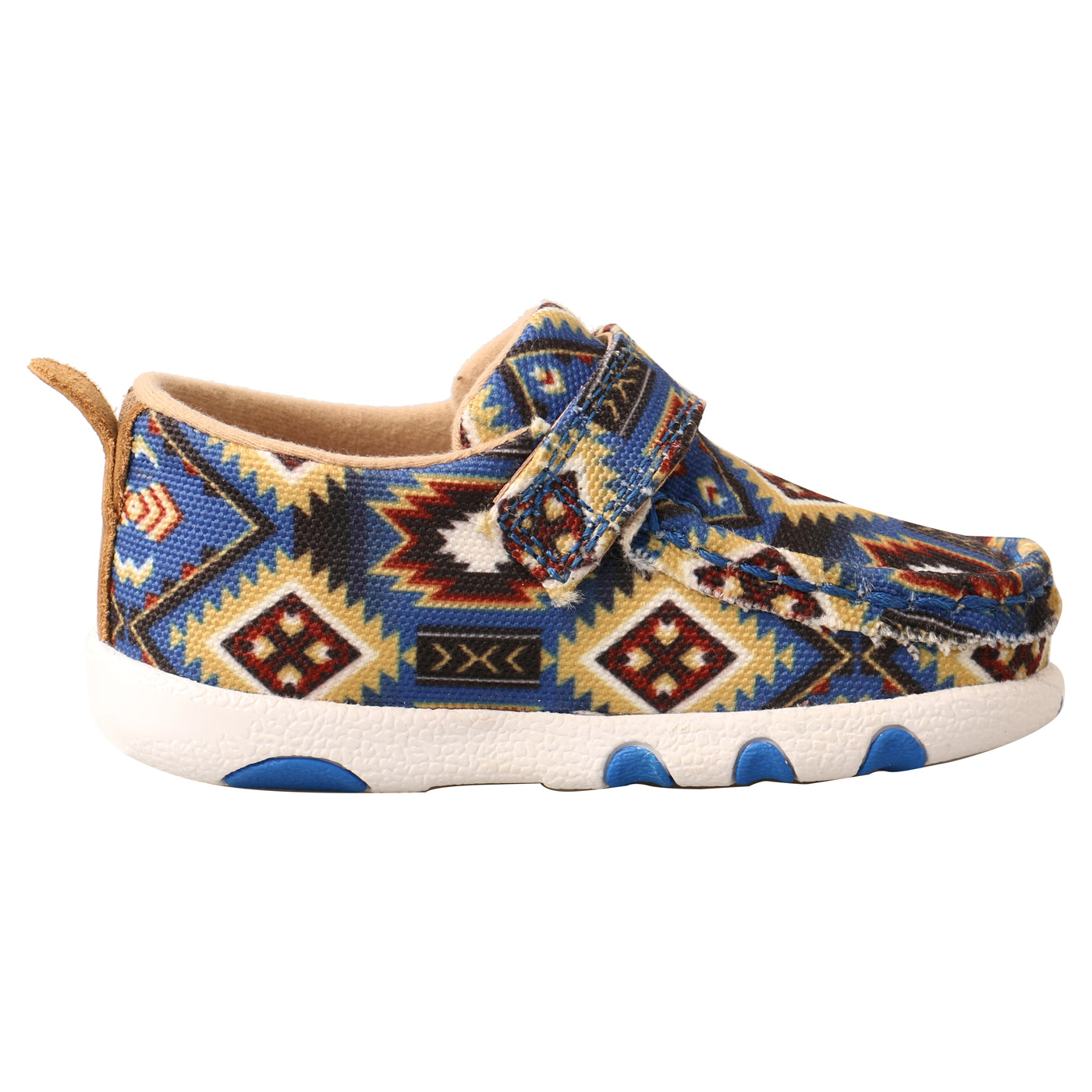 Infant Driving Moc- Multicolor Blue Aztec ICA0019