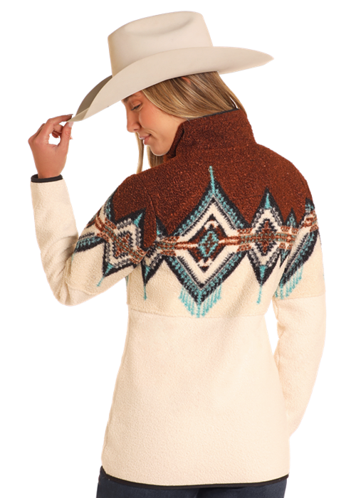 Border Berber Sweater- Brown- DW91C04069