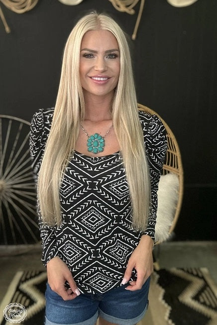 Bubble Aztec Babe Top- 