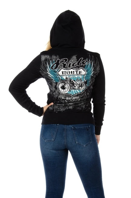 Route 66 Zip Hoodie- 8153